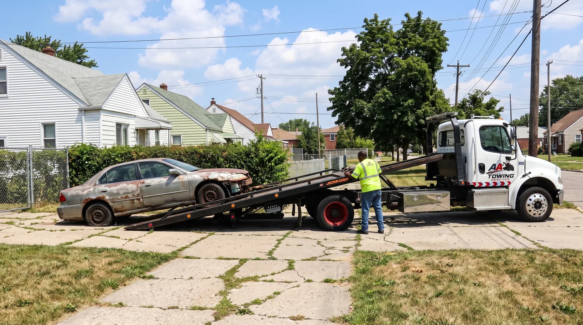 Cash for Junk Cars by AA Towing Services in Metro Detroit